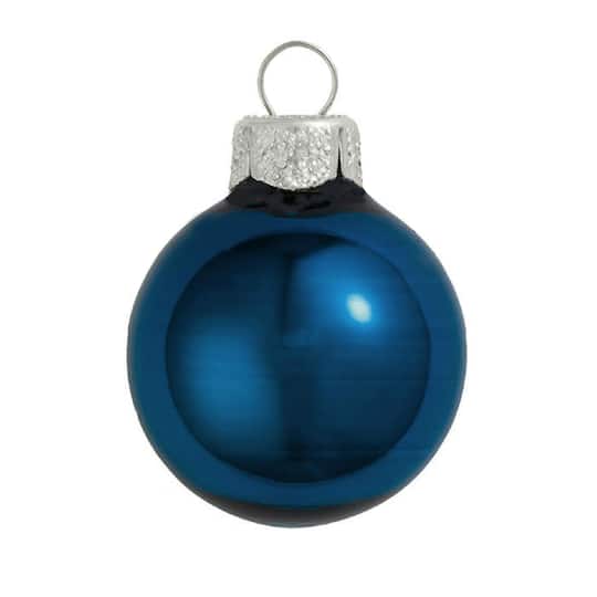 Whitehurst 6ct. 4&#x22; Shiny Glass Ball Ornaments